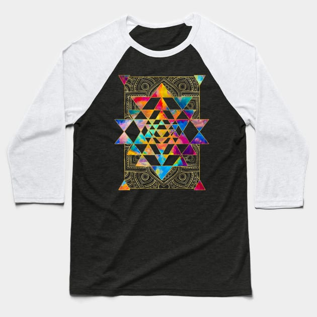 Sri Yantra  / Sri Chakra Baseball T-Shirt by Nartissima